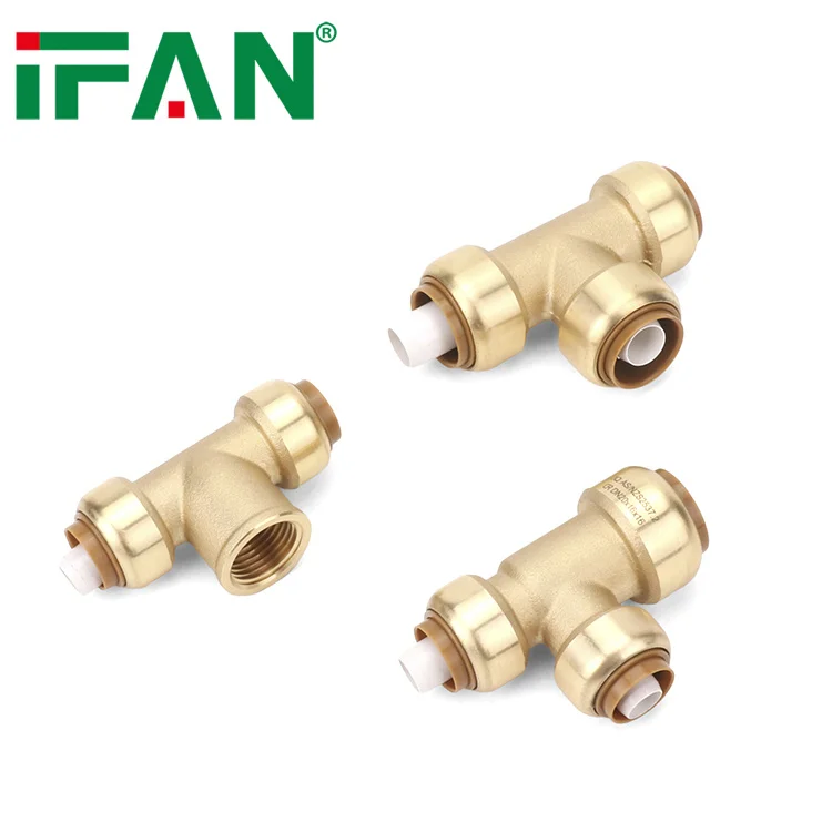 IFAN High Standard Brass Threaded Fitting Brass Compression Fittings for PEX Pipe Copper Fittings