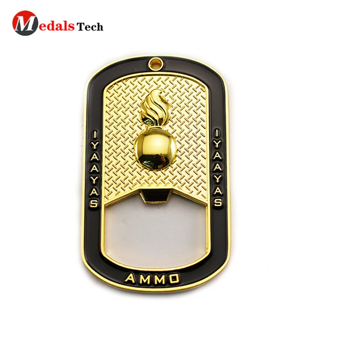 Hot sale customized metal cheap dog tag bottle opener