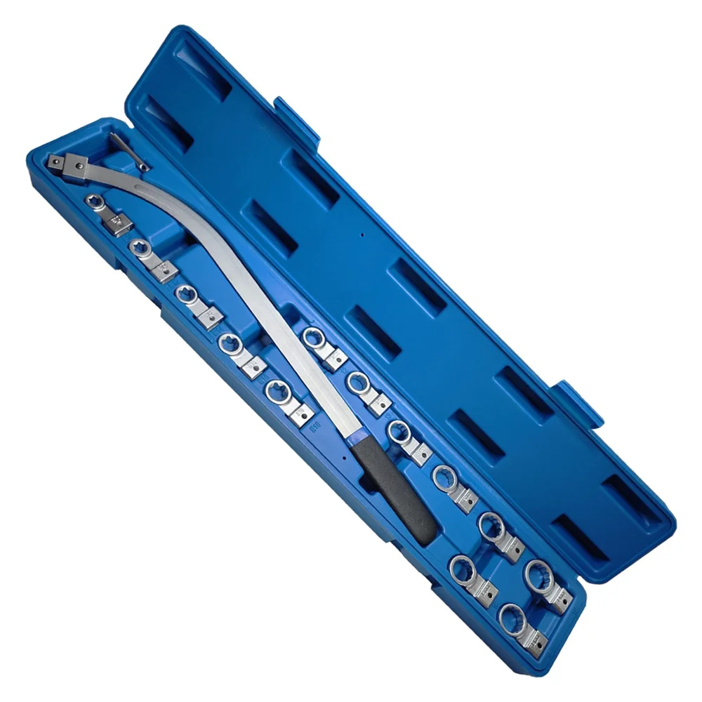 15PCS Universal Belt Tension Pulley Wrench Set Auxiliary Idler Belt Tensioner Pulley Removal Tool Kit