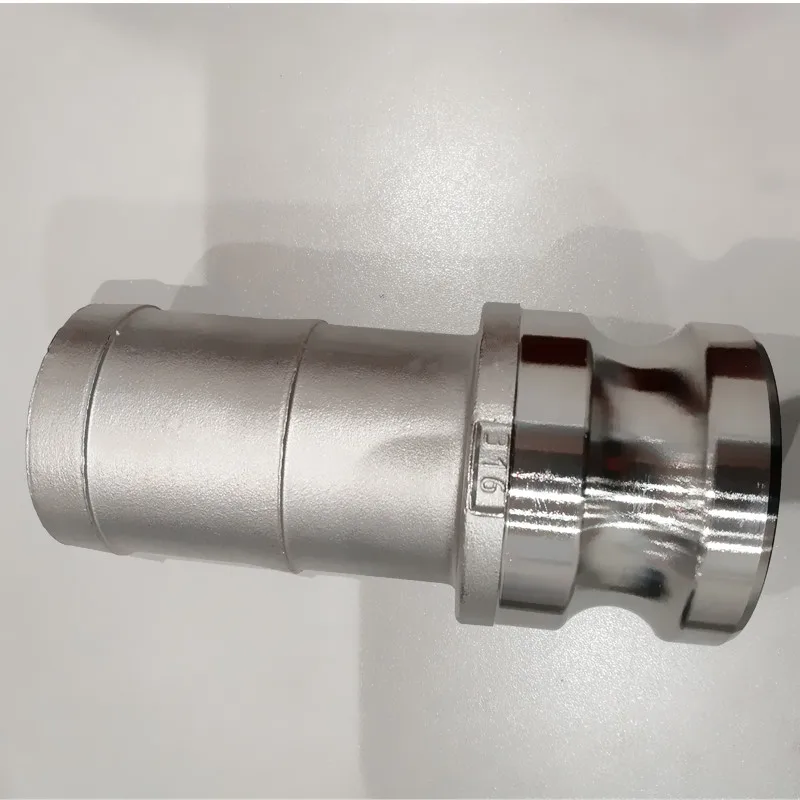 E Type Camlock Coupling Stainless Steel Pipe Fittings Quick Connector Male Head NPT Water Application-Made Carbon Steel Brass PP