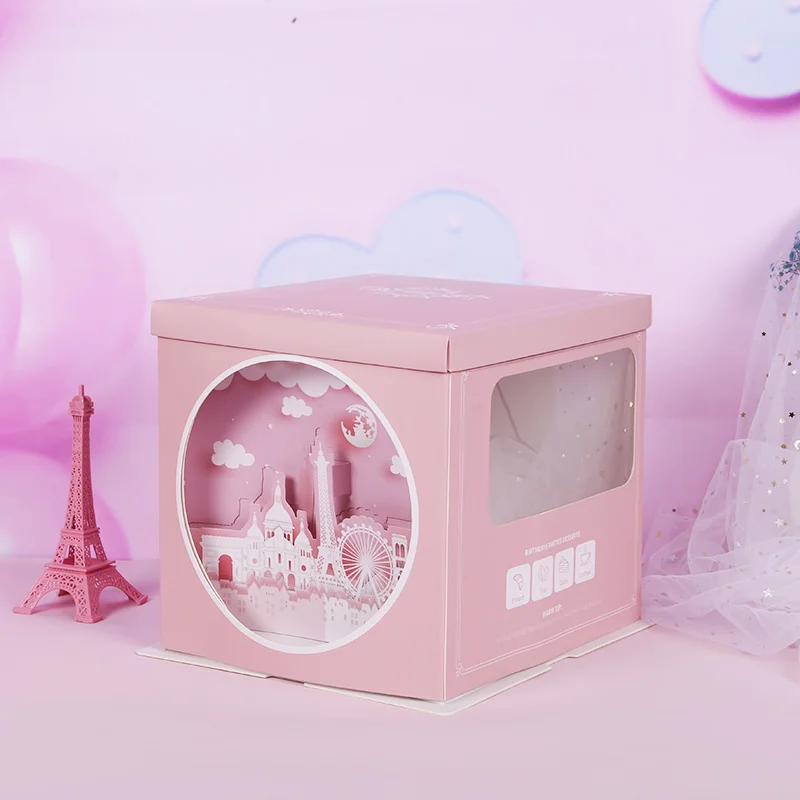 
KCCB 2021 Stereo Birthday Cake Box Box 6 8 10 12 