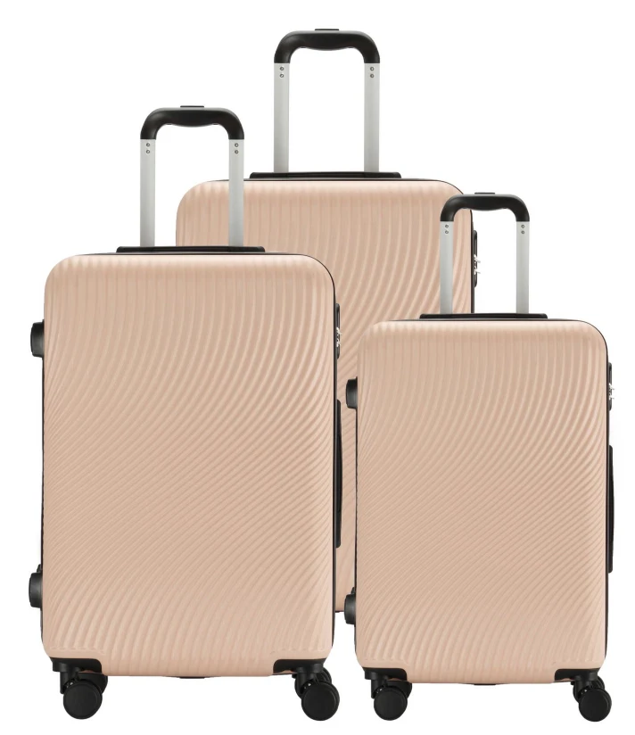 Wholesale Price New Desig PP Travel Luggage High Quality Design Large Capacity Universal Wheels Trolley Bag Set 1