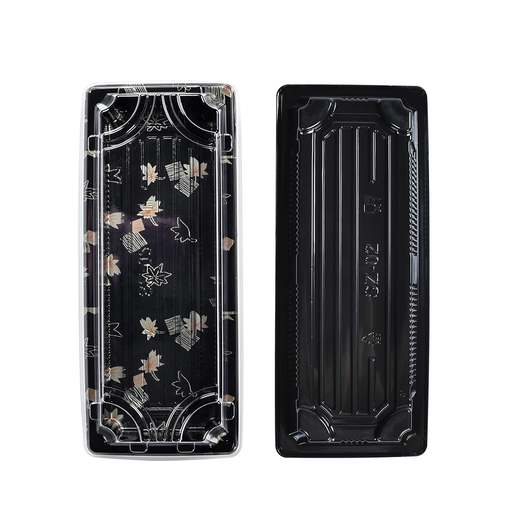 Sunzza free sample Disposable Packing Fruit Cake Carry Out Container Take Out Rectangular paper sushi box