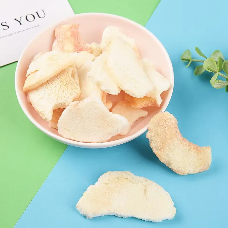 Sweet Flavored Freeze-Dried Pears Snack Preserved Drying Process Vacuum Pack Packaging