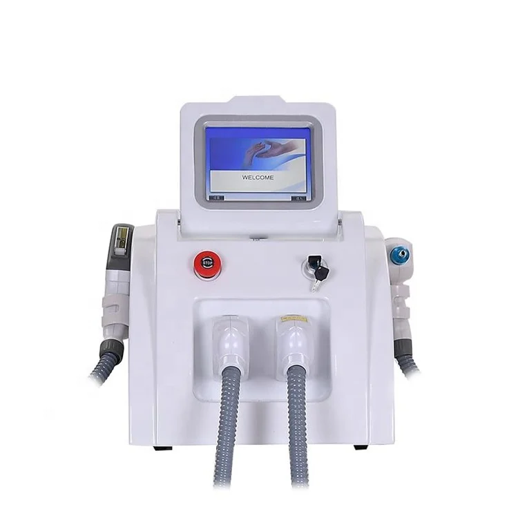 Portable Multifunctional IPL Hair Removal Machine Q Switch Nd Yag Laser Machine for Tattoo Removal Pigmentation Treatment