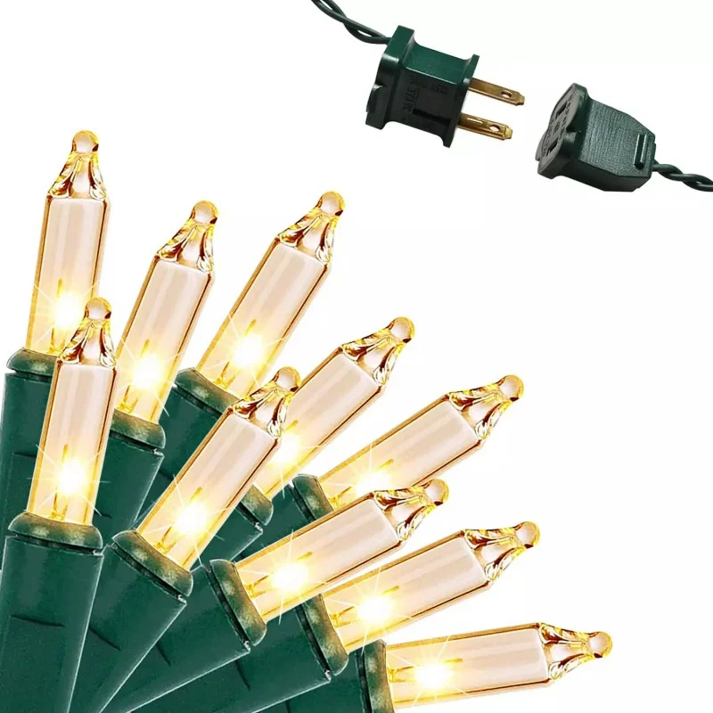 LED Mini Christmas Lights Tree String Fairy Waterproof Connectable String Lights For Outdoor Christmas Tree Decor