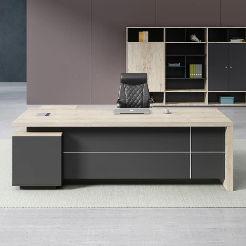 luxury  office desk organizers ceo boss office executive desk  modular i shape director manager desk