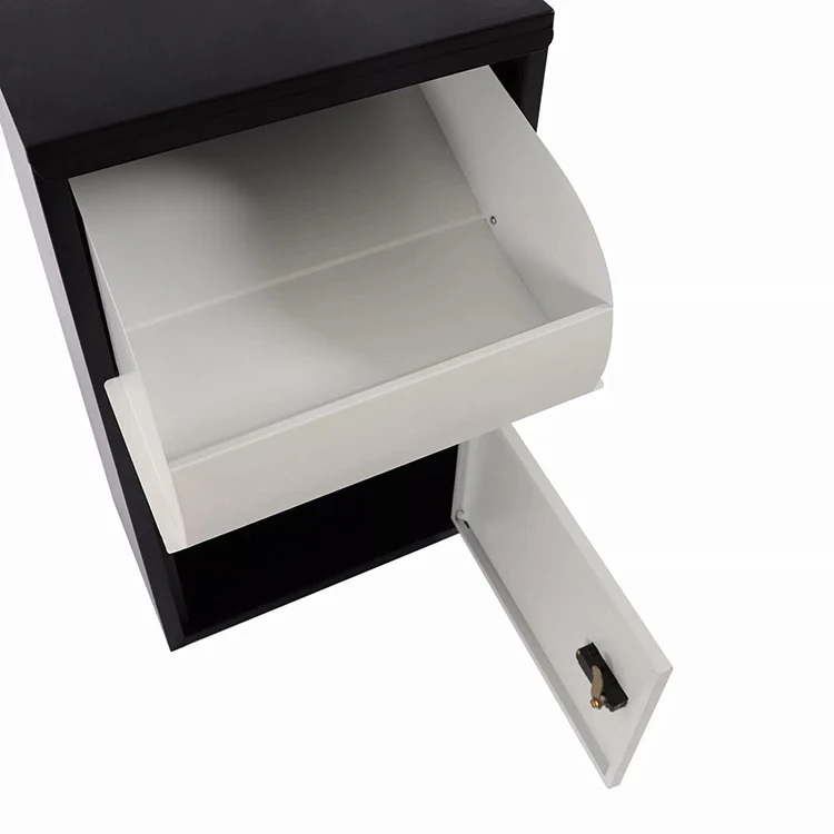 JH-Mech Custom Weatherproof Outdoor Portable Multifunctional Black Big Parcel Drop Box for Porch Yard