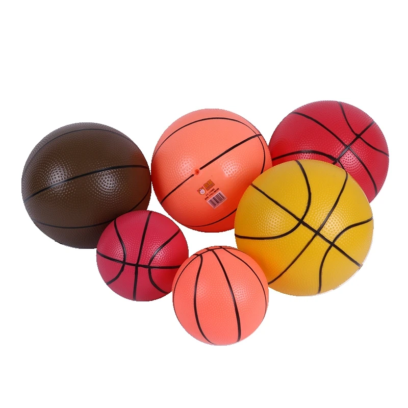Customized  PVC 4 6 9 INCH Mini Colorful Inflatable Basketball Entertainment Play Game Basketball for Kids