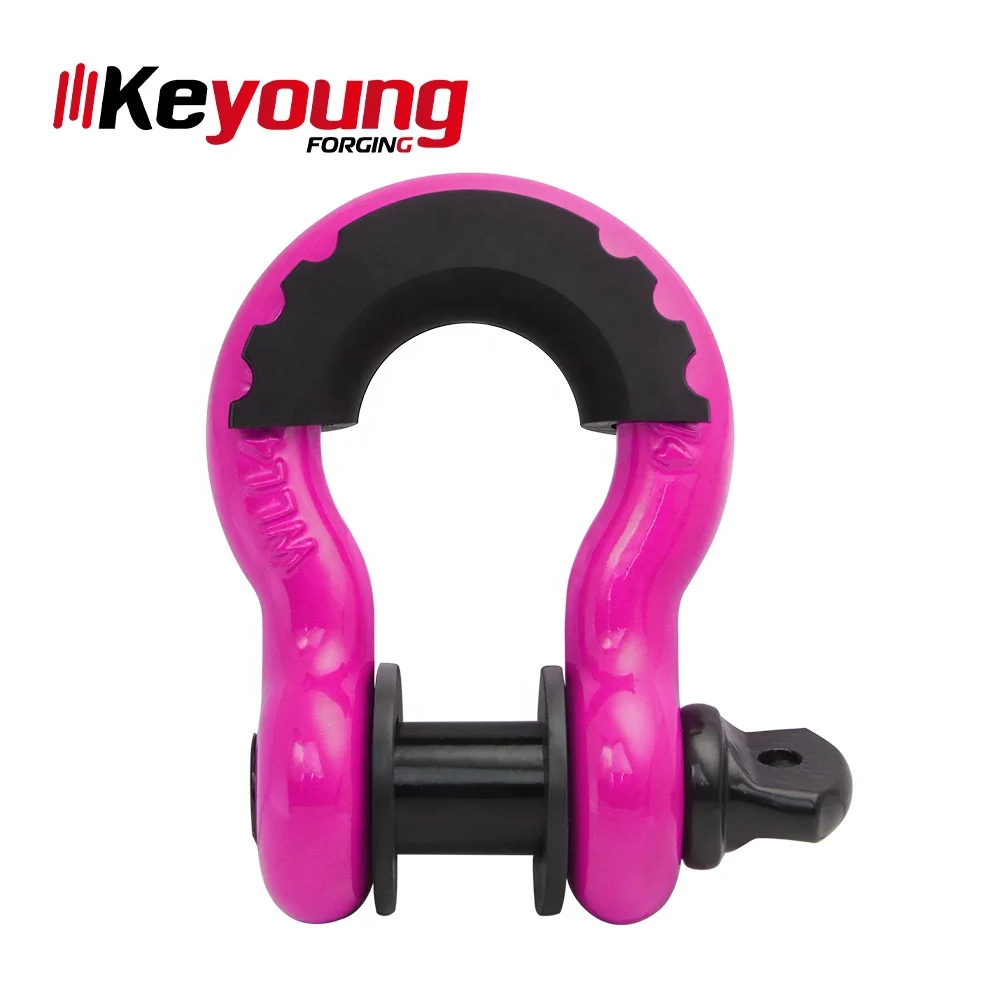 35 40 100Ton Hitch Type Anchor Receiver Towing Off-Road D Screw Pin Forged Bow Safety Ring Shackle Isolator