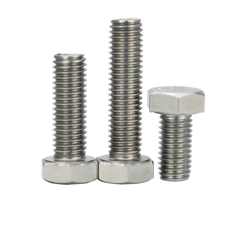 Factory Direct Sale Din933 Hex Bolt M2-M42 Ss316 Stainless Steel