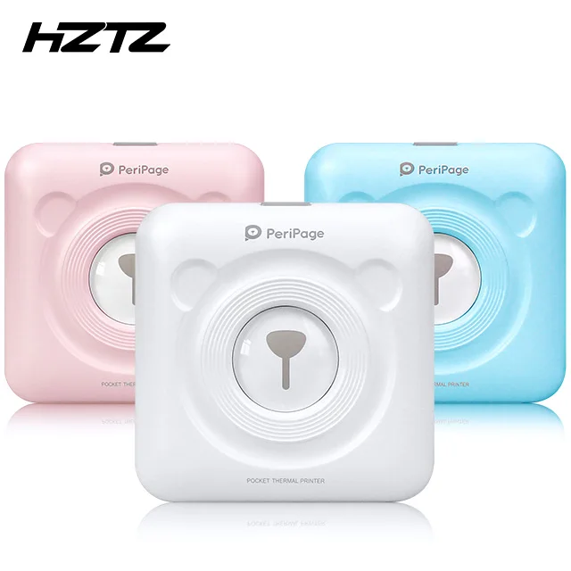 New Peripage A6 Photo Printer Mini Pocket 58mm Wireless BT Handheld Mobile Thermal Photo Printer