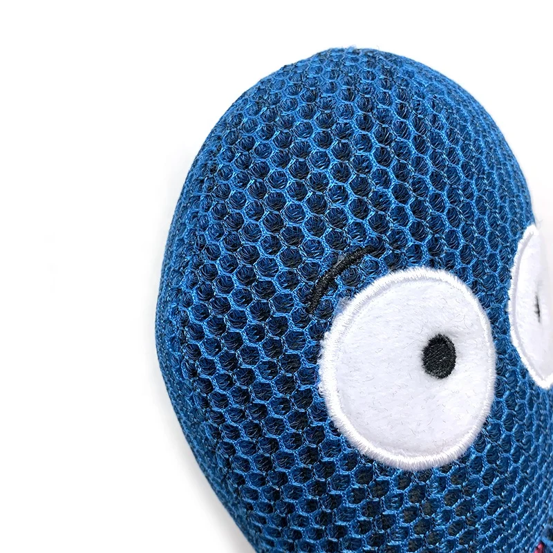 Support Customization Unique Octopus Style Squeaky Dog Toys with Embroidered Eyes and Crinkle Legs Dog Chew Toy