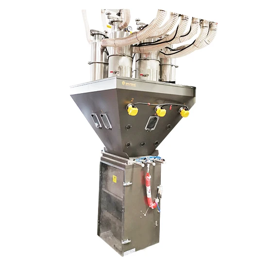 Gravimetric Blender For Film Blown Machine Pipe Extruder Plastic Granule Material Dosing And Mixing Gravimetric Blender