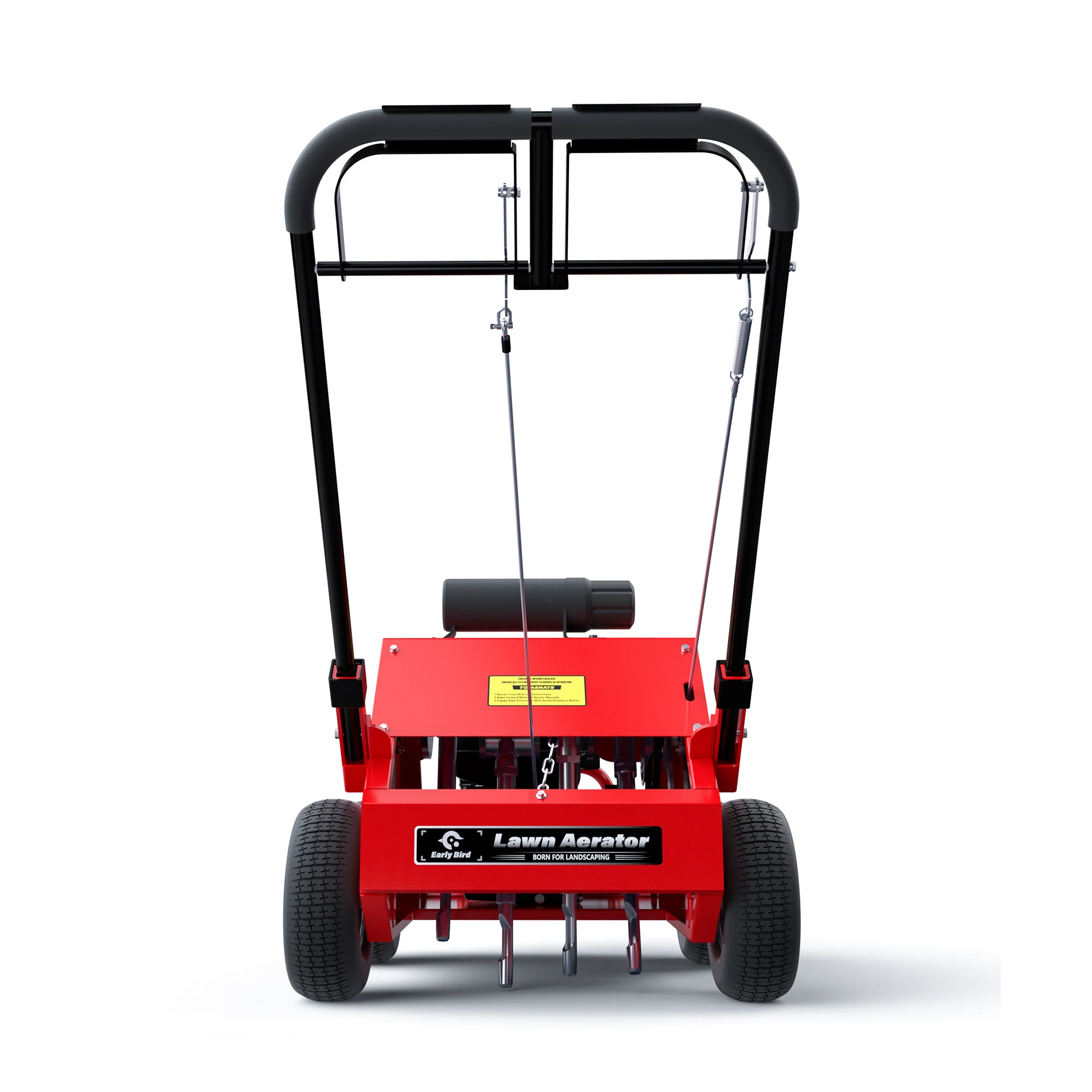 Working Efficiency 2500 Square Meter / Hour Lawn Perforator Hole Punching Machine Tennis Court Lawn Coring Aerator