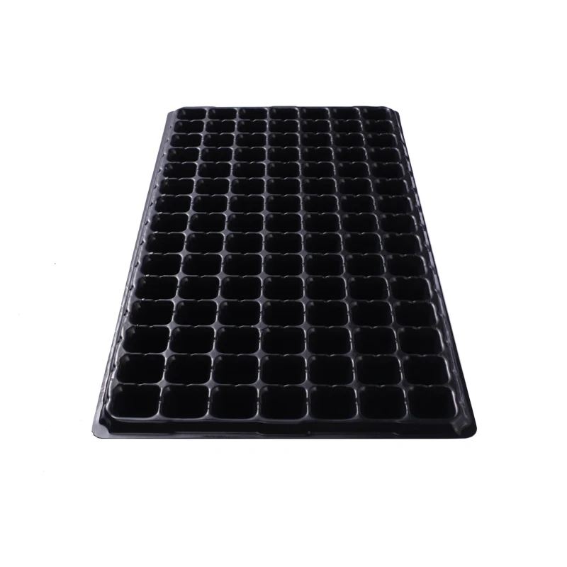 manufacturer high quality plastic rice seedling tray PVC/PS seedling tray for vegetables nursery