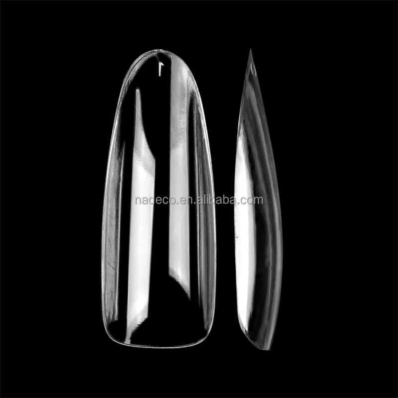 Extra Long Oval Press On Gel Fake Nail tips Wide 12 Size Round Japan Style High Quality Fingernail Art