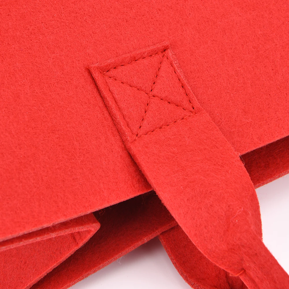 Custom Design Portable 3mm Thickness Recycled Wool Felt Shopping Tote Bag