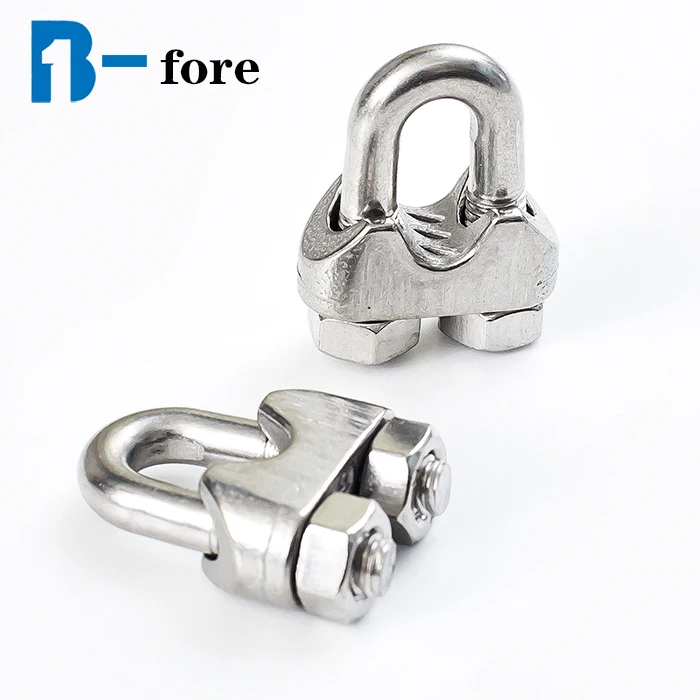 
304 Stainless Steel Wire Rope M2 Clip U Bolt Clamp Type clamp for wire rope 