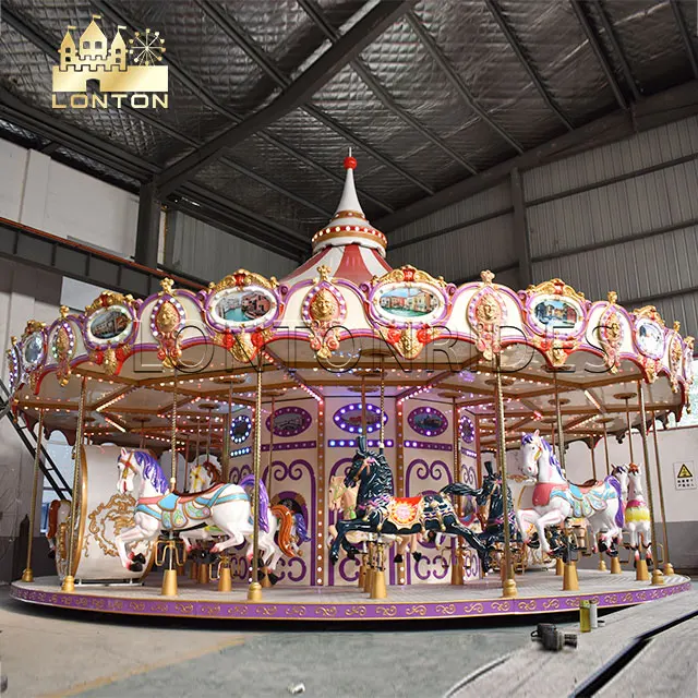 Amusement park equipment rides carousel for sale large carousel