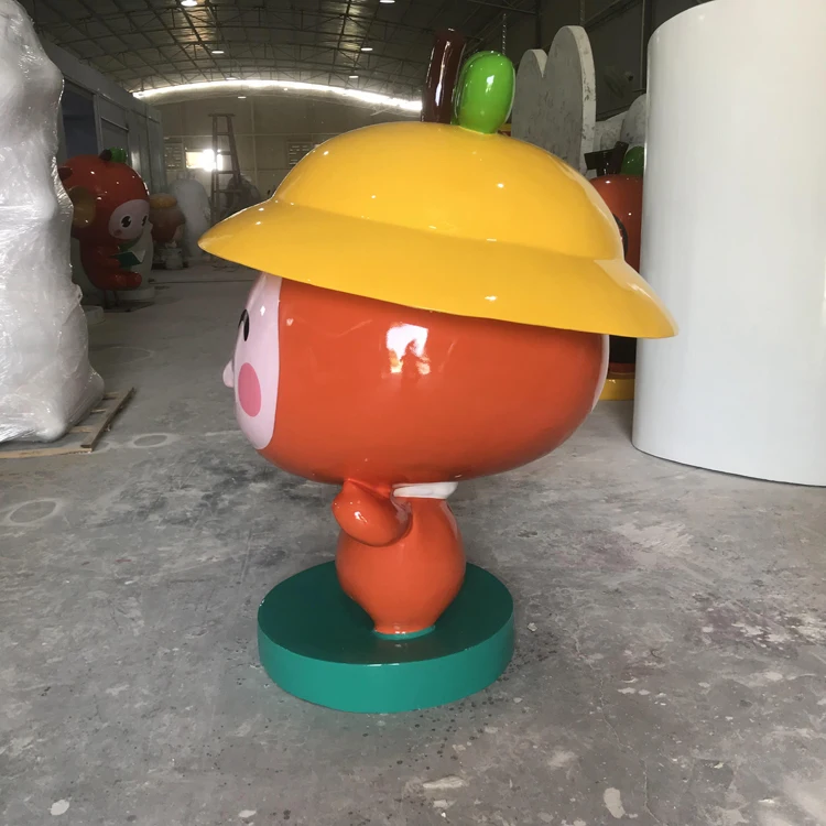 Outdoor landscape sculpture cartoon characters Animal models of garden decorations Resin fibre crafts Statue of farming