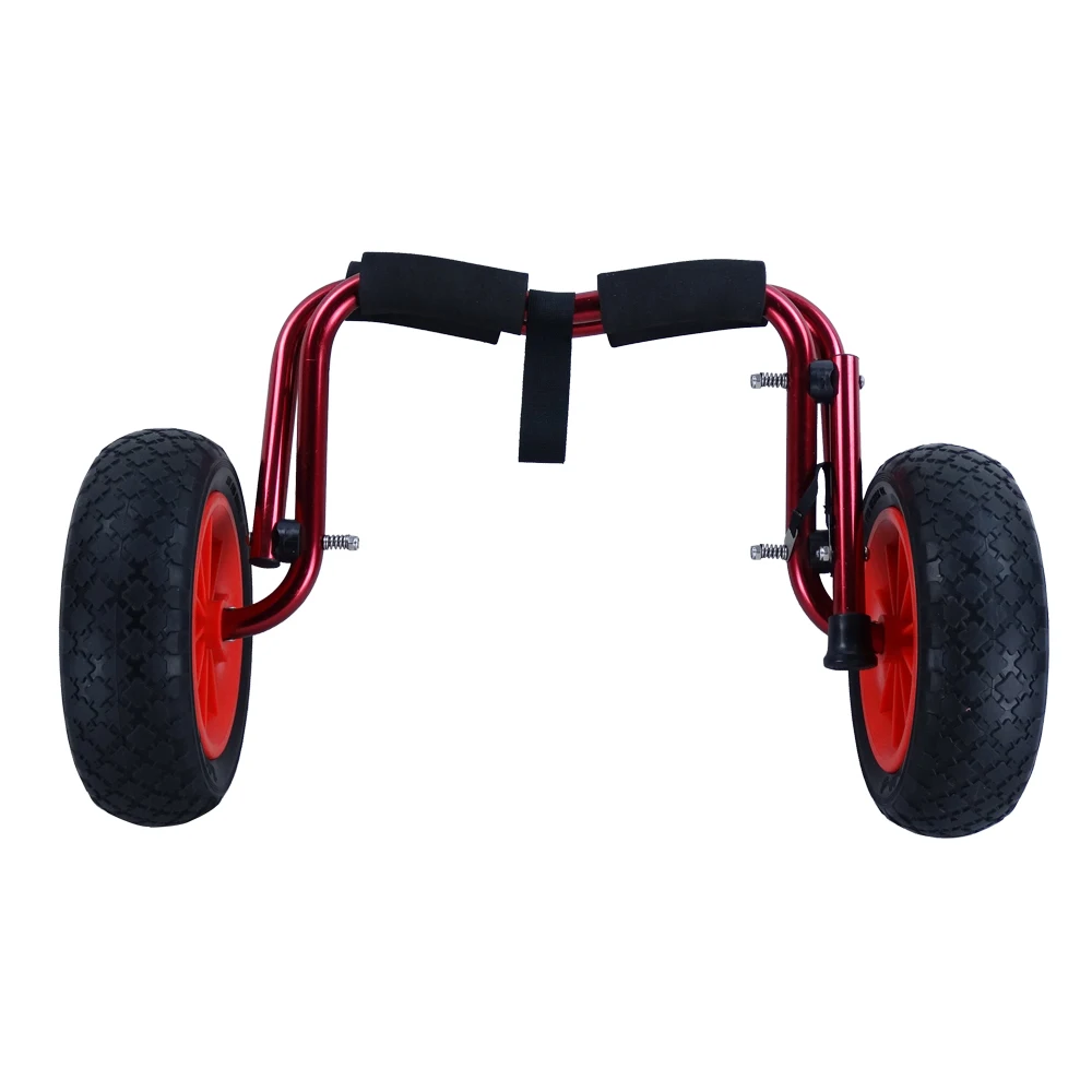 Aluminium heavy duty kayak canoe hand kayak dolly trailer kayak dolly cart with flat free wheels