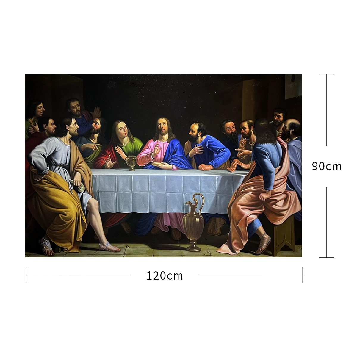 Jesus Christianity Последний Ужин знаменитая Настенная роспись на холсте без рамы украшение оригинальная ручная маслом