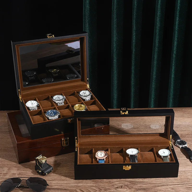 
10 Slot Watch Clear Window Display Watch Packing Watch Box For Display 