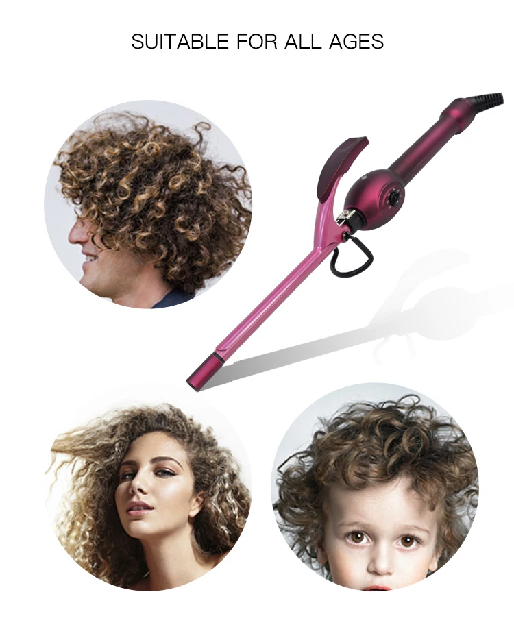Ceramic Mini Hair Curler Professional Waver Hair Curling iron Custom Electric Mini Long barrel Iron Roller