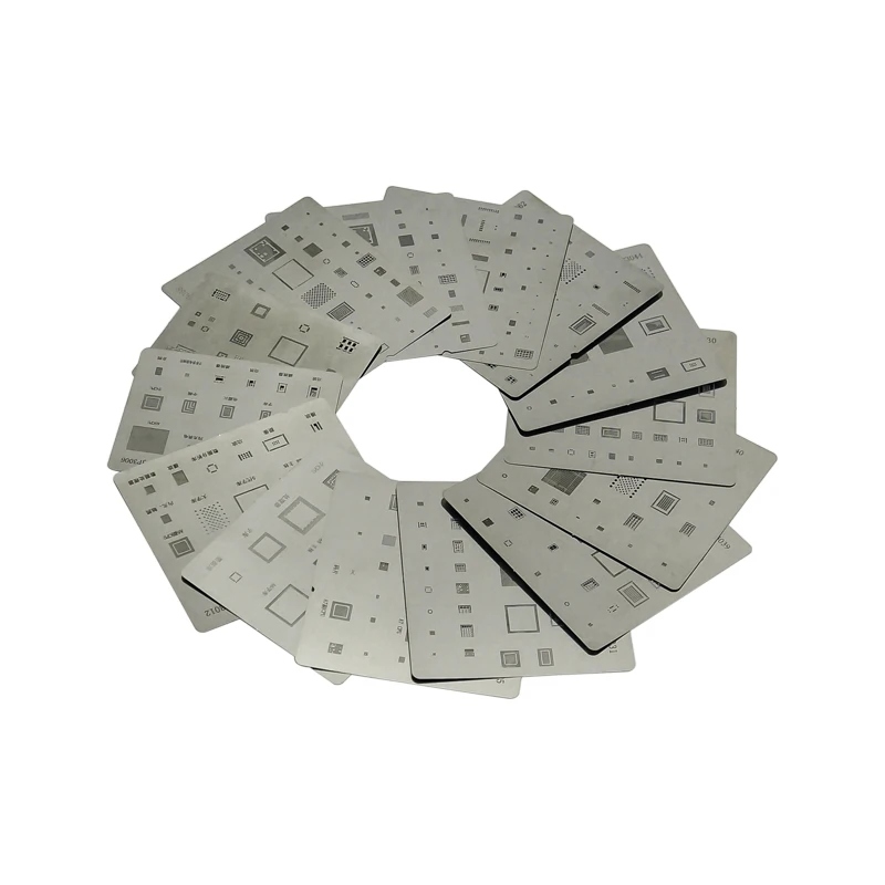 16pcs/lot high quality full set apple mobile BGA Reballing Stencil dedicate kit for iPhone 4 4s 5 5s 5c 5mini 6 6+ 6S 6s+ etc