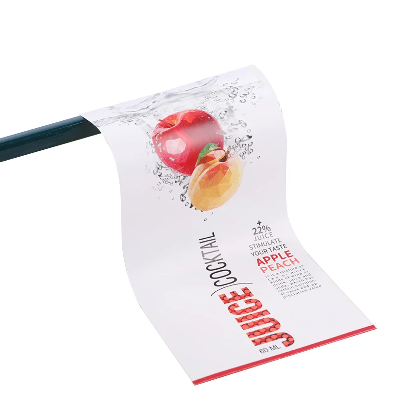 Custom Logo Printed Self Adhesive Waterproof Oilproof Food Labels Stickers