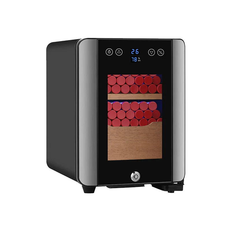 Desktop Thermoelectric Electronic Cedar Wooden Electric Cigar Cooler Humidor For Sale Used Humidor Cabinet