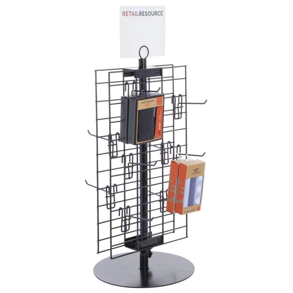 Souvenir Rotating Display Stand Rack Countertop Metal Small Retail Display Stand