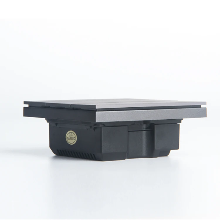 Zigbee Smart Home/Hotel/Office 90MM Type UK Standard Wireless 1- Button Smart Switch Grey Color Aluminum Alloy Switch