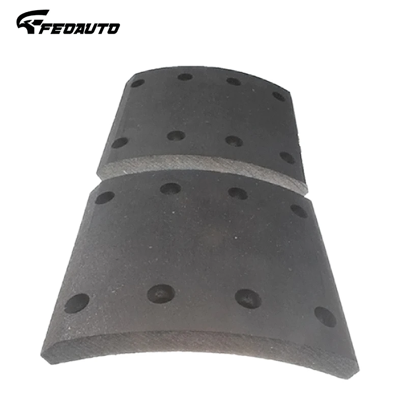 brake lining 19935 OEM 5001860032 8 holes heavy duty truck part RN truck brake  lining 19935