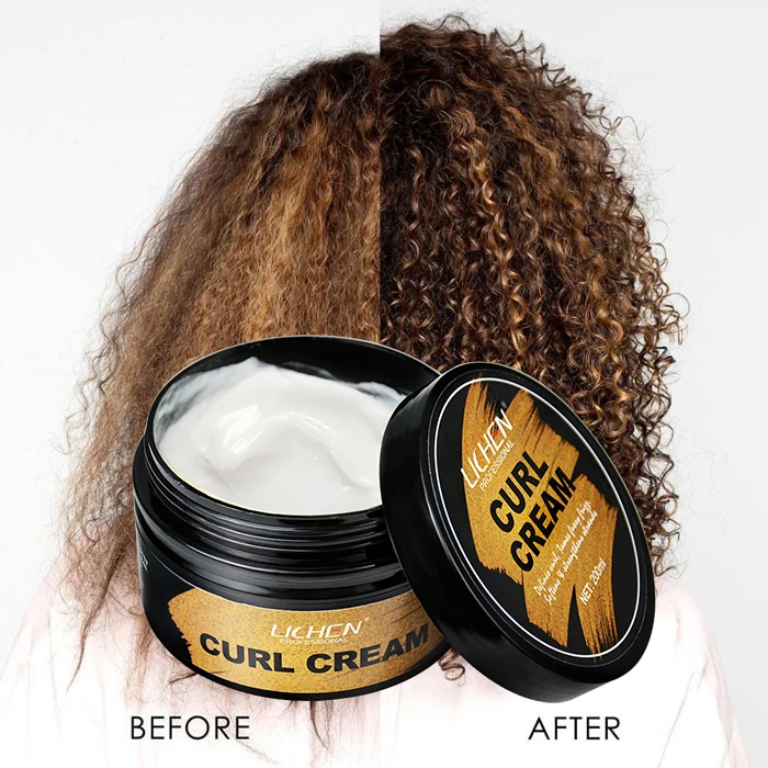 Hot selling coconut curling cream curl defining moisturizer permanent hair curling cream