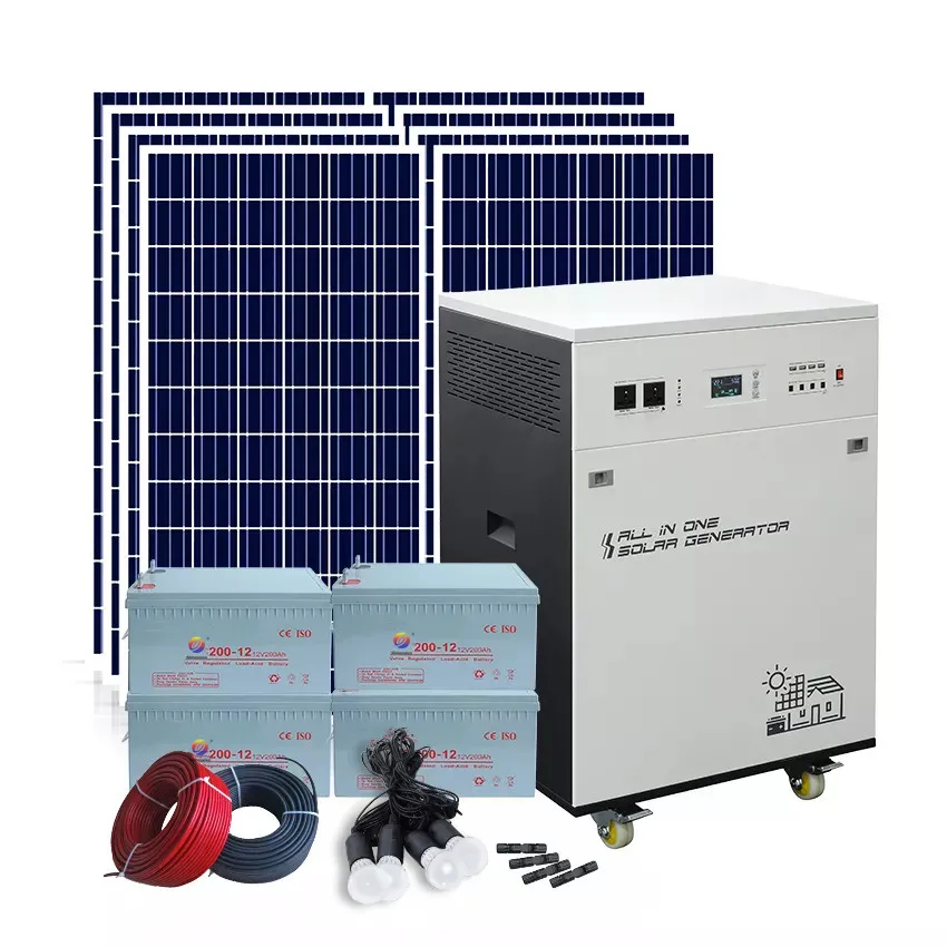 Portable 7000w 48v Energy Power Bank 110v 120v 220V 240V 7kw MPPT PWM Solar Generator