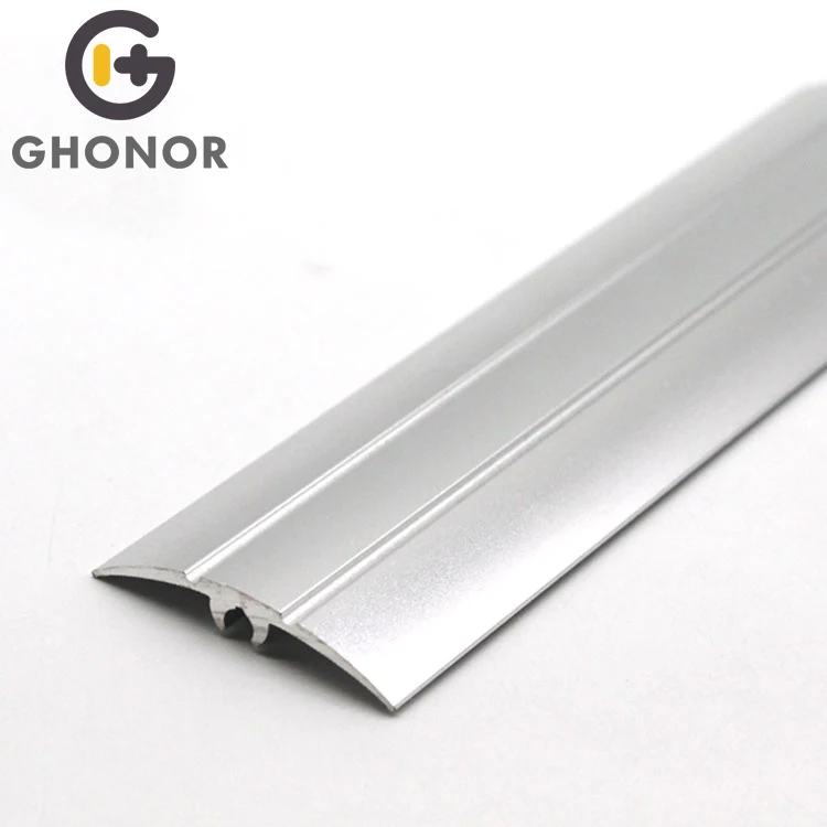 Indoor Bed Room Decoration Accessories Silver Sandblasting Color TAP & GO Joining Strip Floor