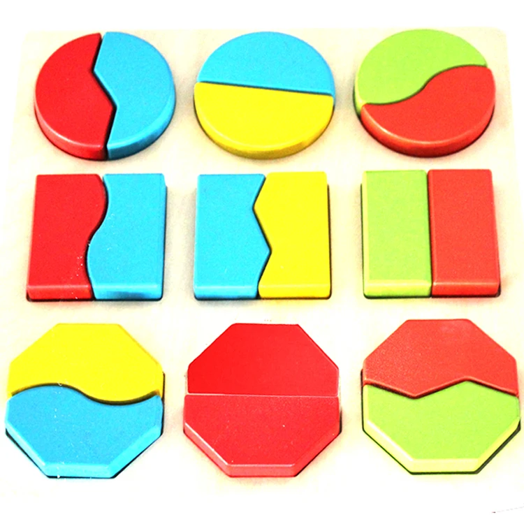 
New Wooden Montessori 3D Puzzles Bricks Preschool Learning Educational Math Game Toys 