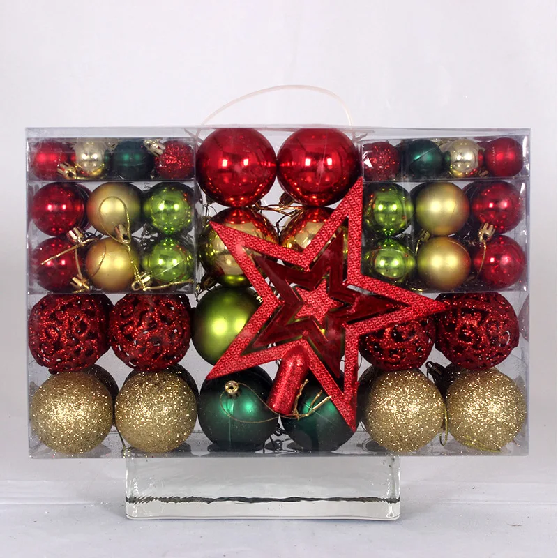 101 Piece Christmas Balls Ornaments (GOLD)