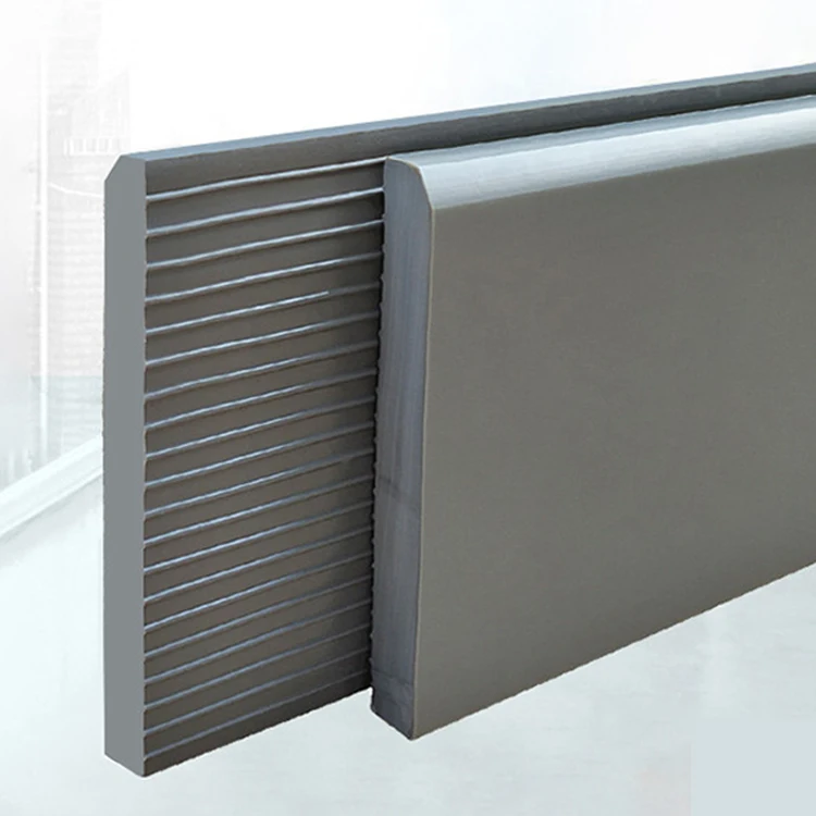 Flexible Vinyl Rubber Baseboard Profile PVC Skirting Baseboard Trim