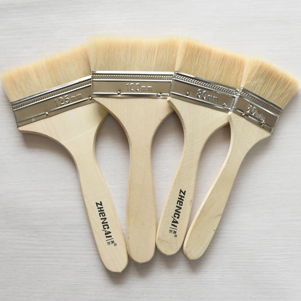 
Plastic wooden Handle Cheap Long Bristle chip Paint Brush 