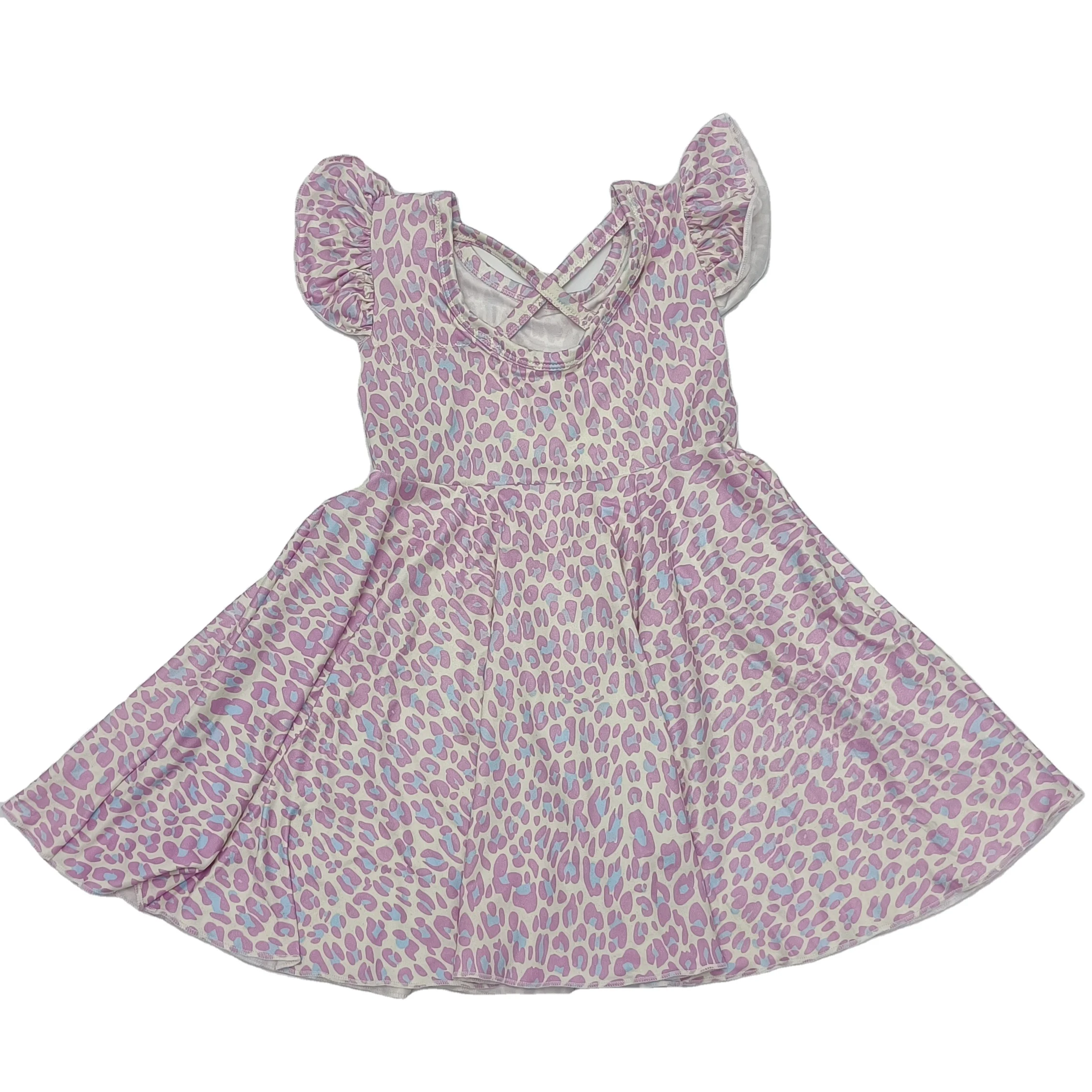 Qingli Western Boutique Baby Girl Custom Pattern Summer Dresses Clothing Party Wedding Kids Dress