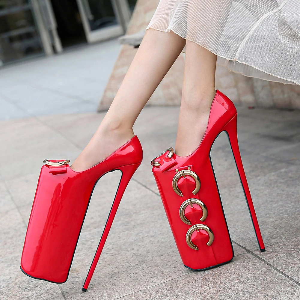 Party Dress Plus Size Ladies Closed Toe Pumps Super High Heels Platform Women Shoes