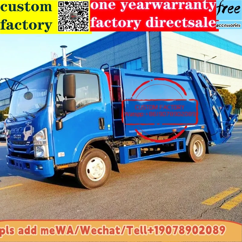 manual China Factory price Mini Garbage Collector Compressed Truck 4x2 Waste Collection Truck Garbage Compactor Truck
