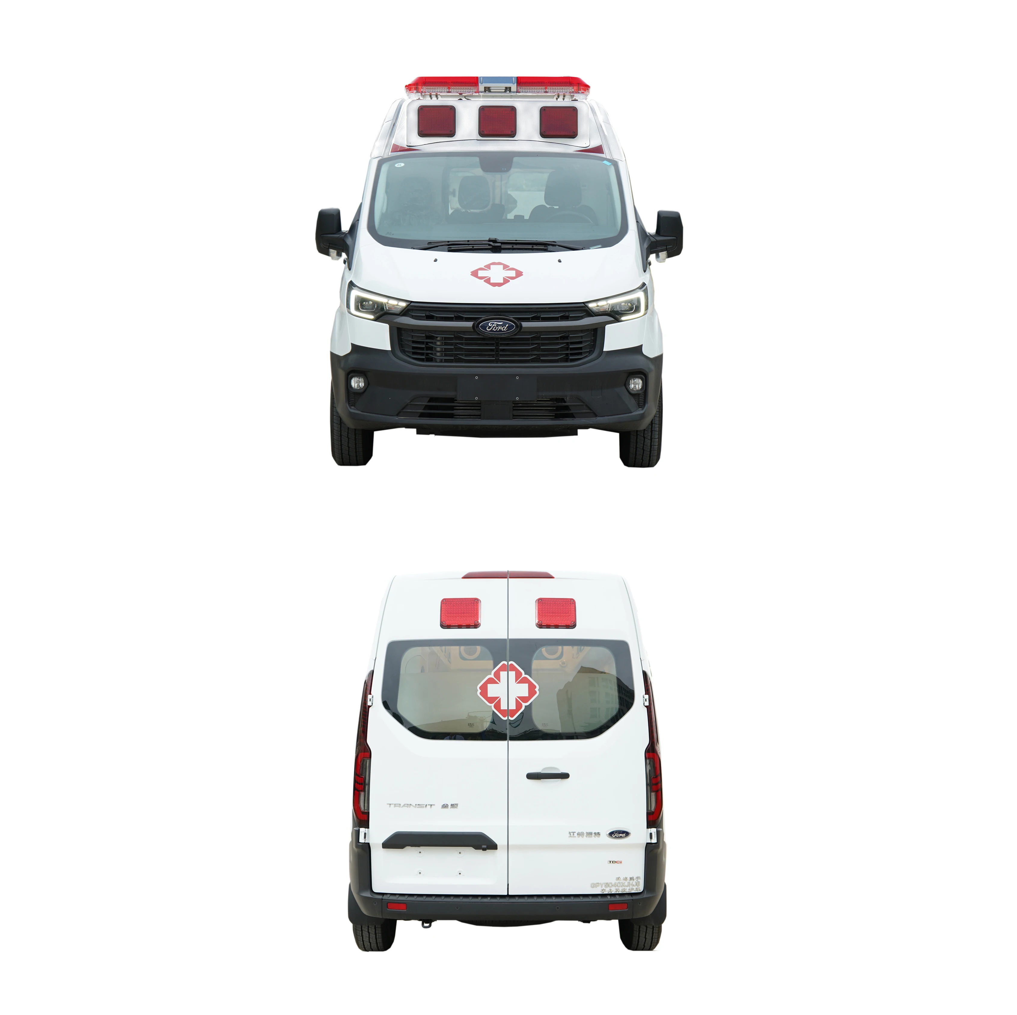 Hospital Ambulance Car 2023 Transit V362 Monitoring Transport Hospital Medical ICU Emergency Ambulance Vehicle
