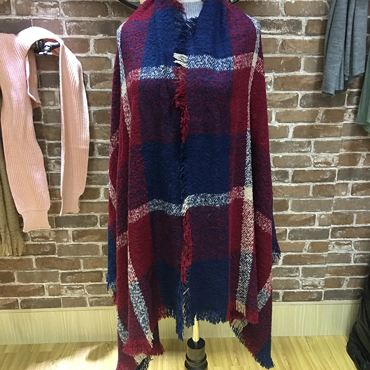 
Acrylic Warm Crochet Latest Designs Fashion Infinity Knitted Winter Scarf Women 