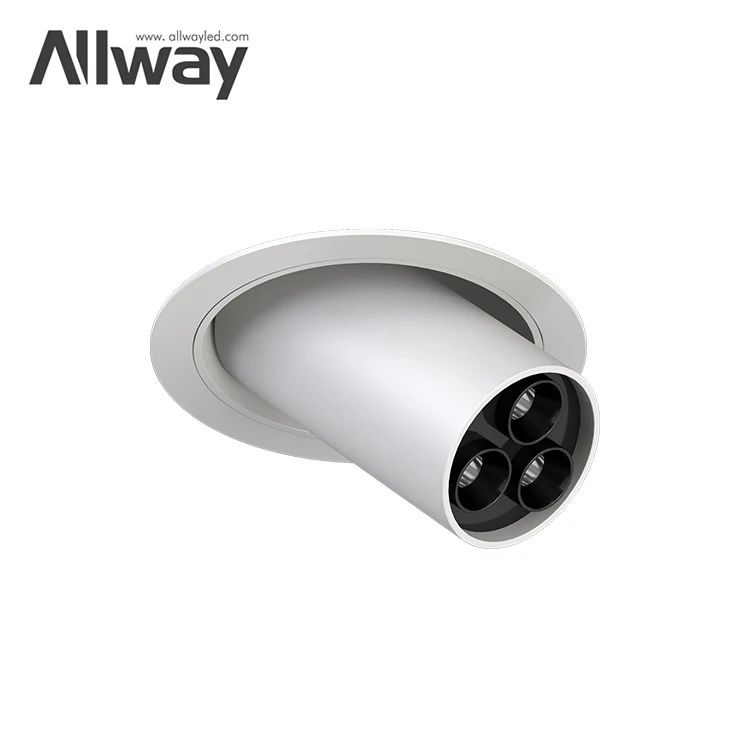 Allway High End Aluminum Easy Installation Adjustable Track Lamp Hall Indoor Skd Led Spot Light Housing