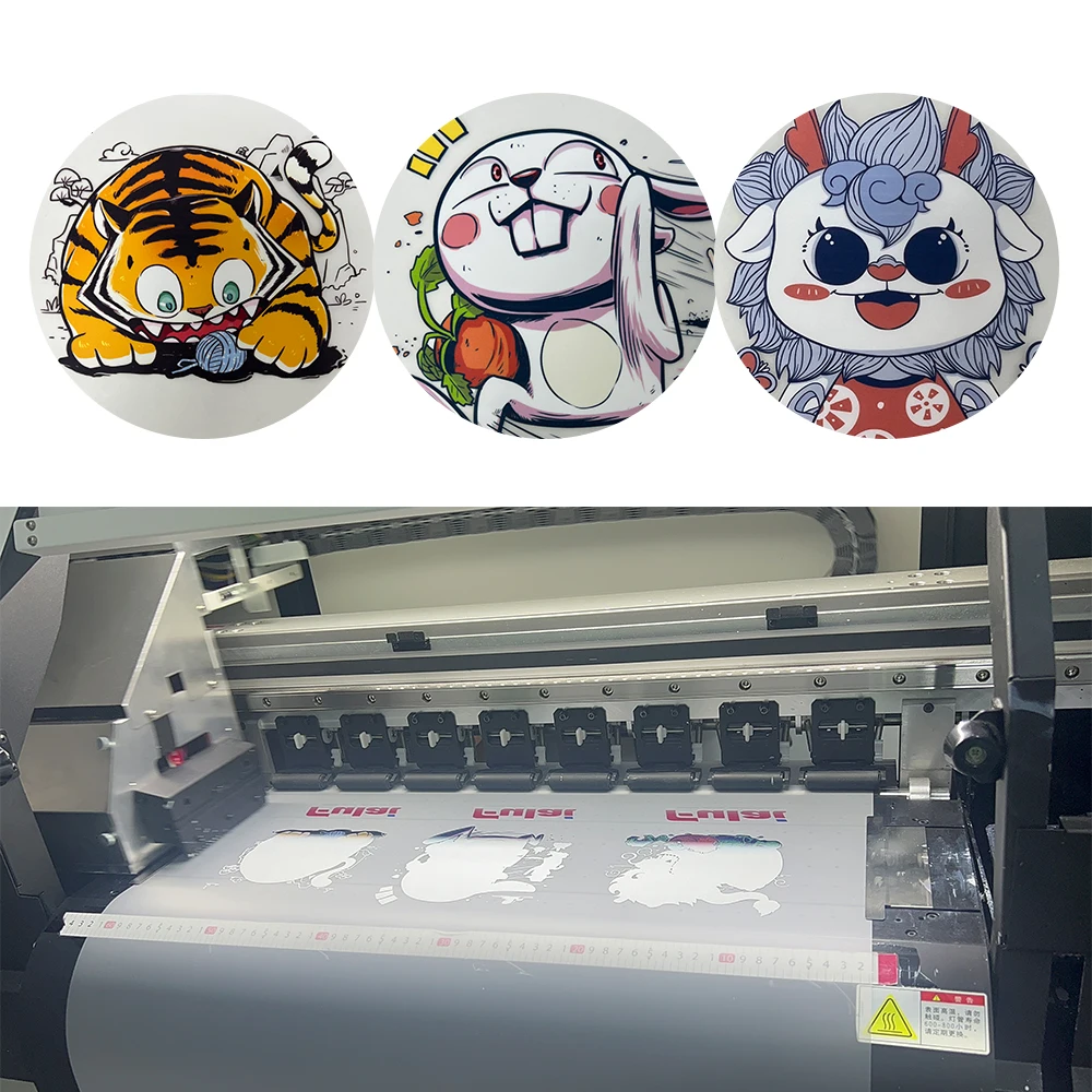 Printable A3 Dtf Film Rolls Pet Heat Transfer Film Pattern Printing For Clothing/Back Collar Tag/Canvas Bag/Backpack