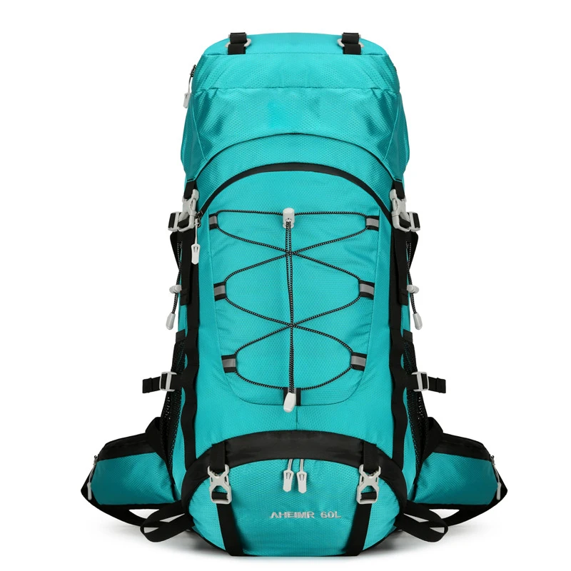 Waterproof Lightweight Trekking Mountaineering Backpack Camping Hiking Backpacks with Rain Cover